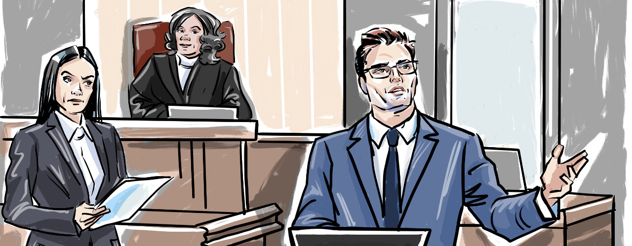 Donich Law - Jordan Donich - Courtroom Sketch